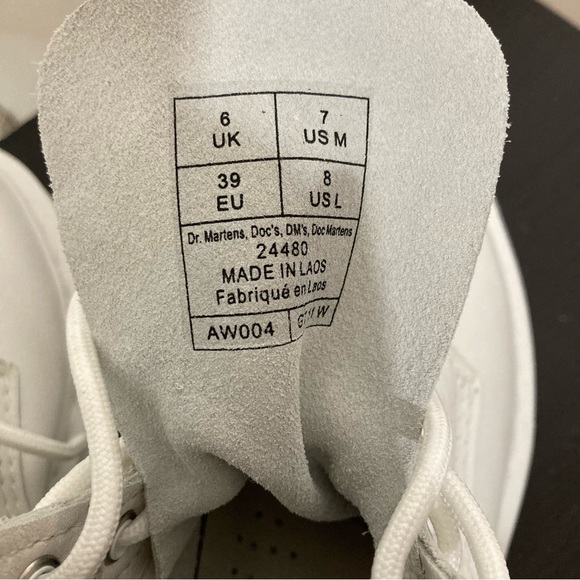 Dr. Martens 1460 PASCAL WOMEN'S MONO LACE UP LEATHER BOOTS - Picture 12 of 16